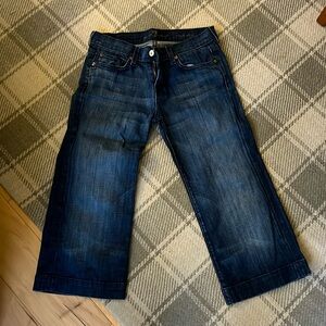 Women’s cropped 7 for all mankind dojo jeans 28